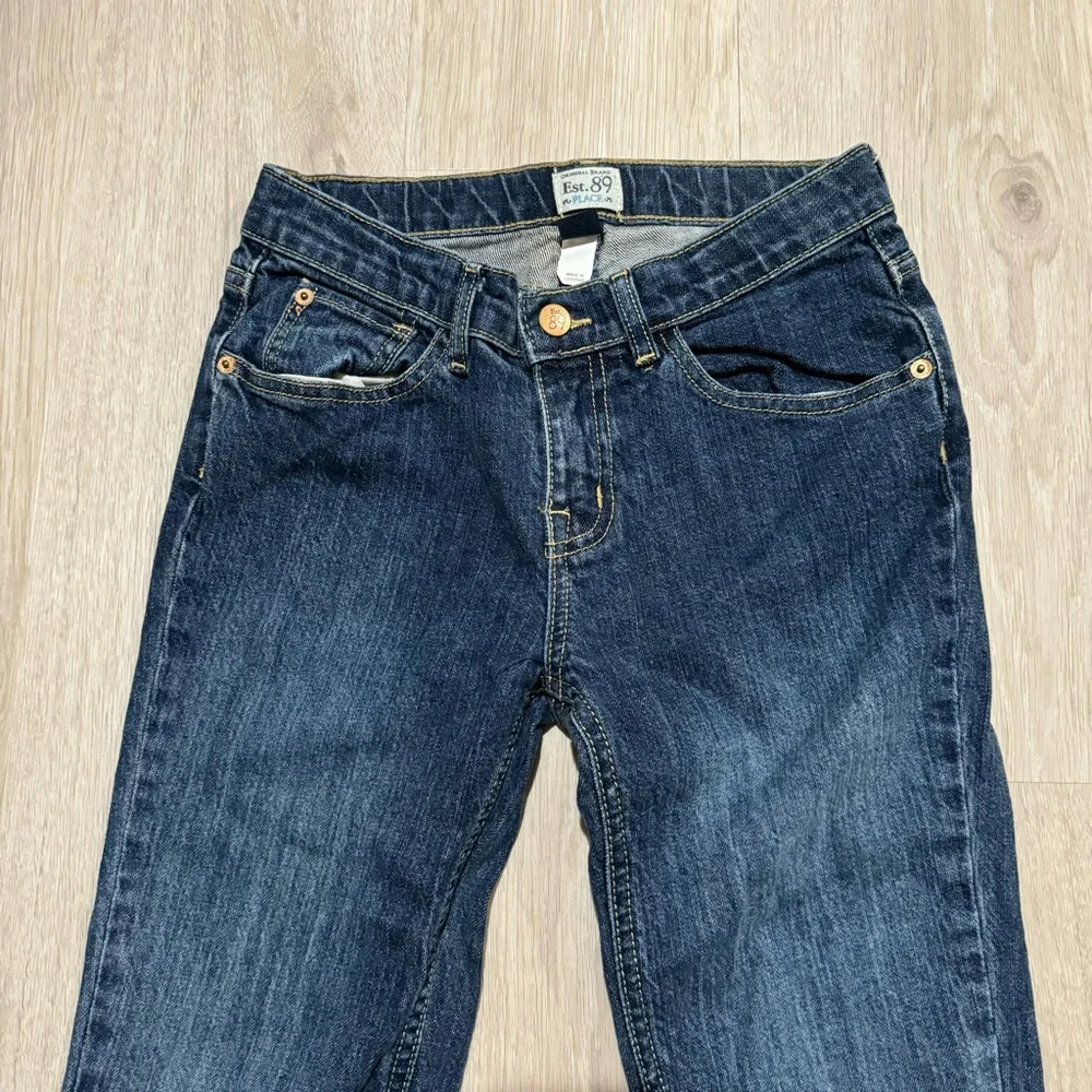 Kids The Children's Place Girls Dark Wash Skinny Stretch Denim Jeans 14 XL